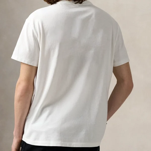 Adult male white T-shirt - Image 3
